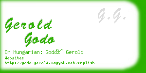gerold godo business card